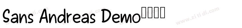 Sans Andreas Demo字体转换